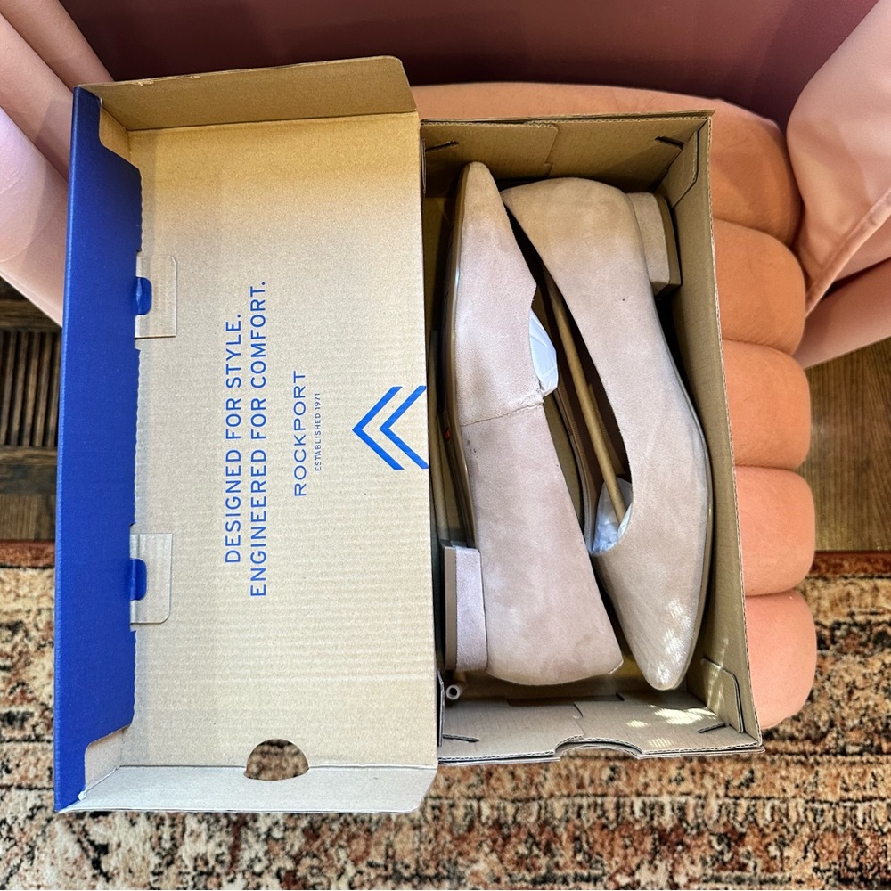 Rockport Women's Cream Flats